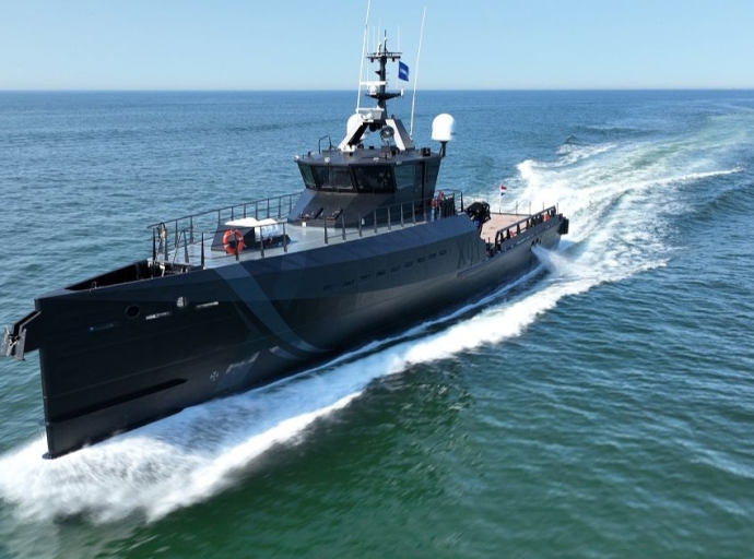 Damen Shipyards Delivers High Performance Support Vessel to Royal Navy’s NavyX Innovation Team