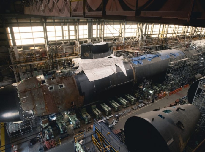 HII Marks Milestone in Virginia-Class Submarine Massachusetts (SSN 798) Construction