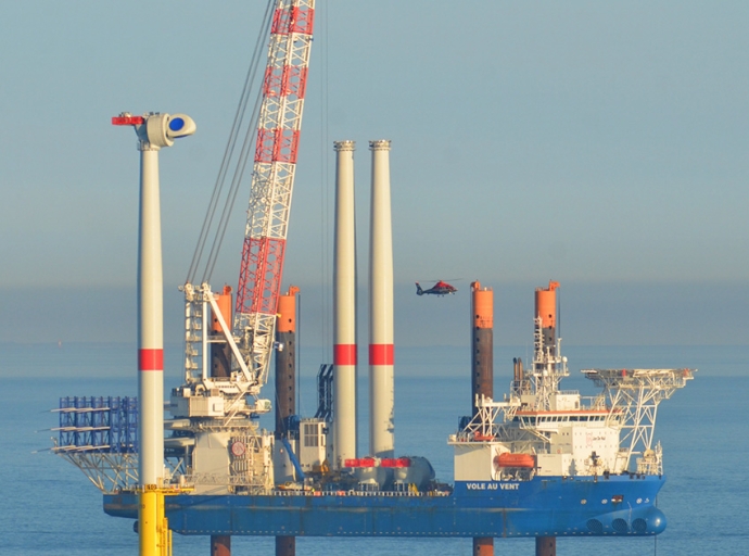 Jan De Nul Installs 80 Turbines at First French Commercial-Scale Offshore Wind Farm