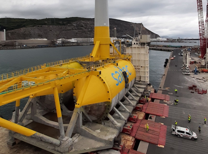 Mammoet Performs Load-out of Spain’s First Grid-Connected Floating Wind Turbine