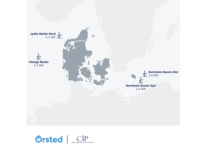 Ørsted and CIP to Develop Approx. 5.2 GW of Offshore Wind in Denmark