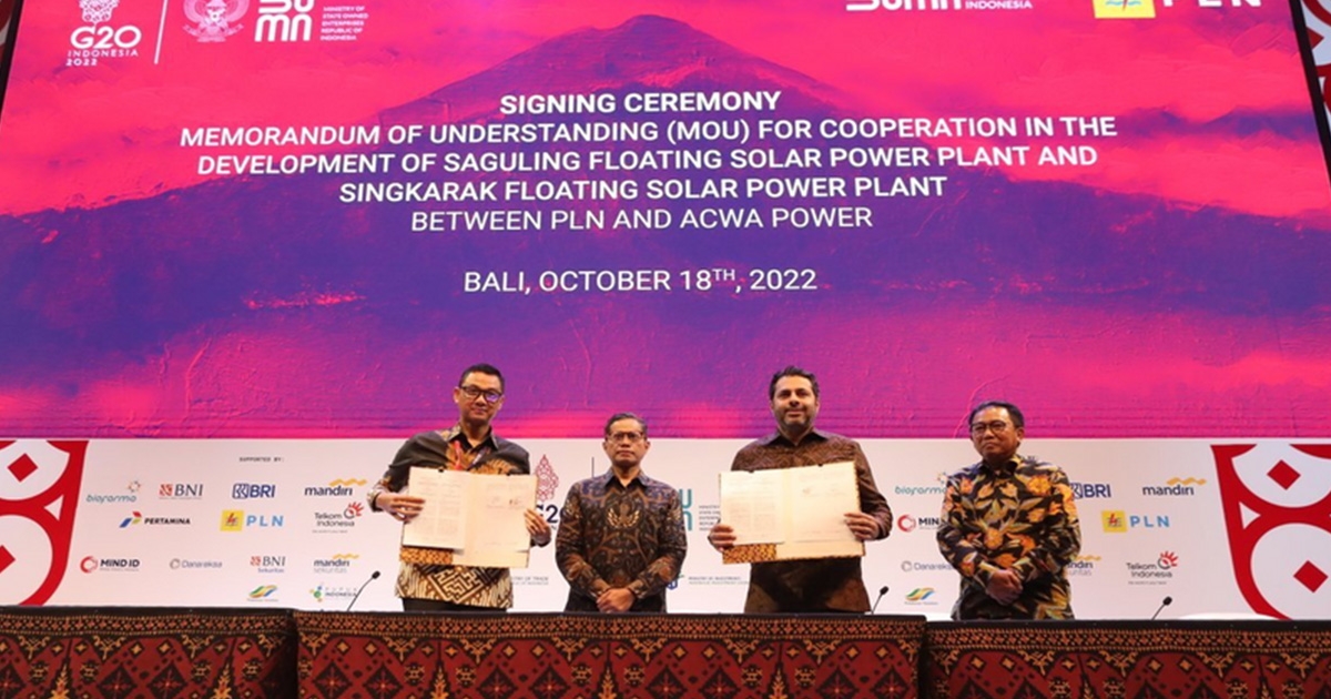 ACWA Power Set to Enter Indonesia with Two Floating Solar PV Projects