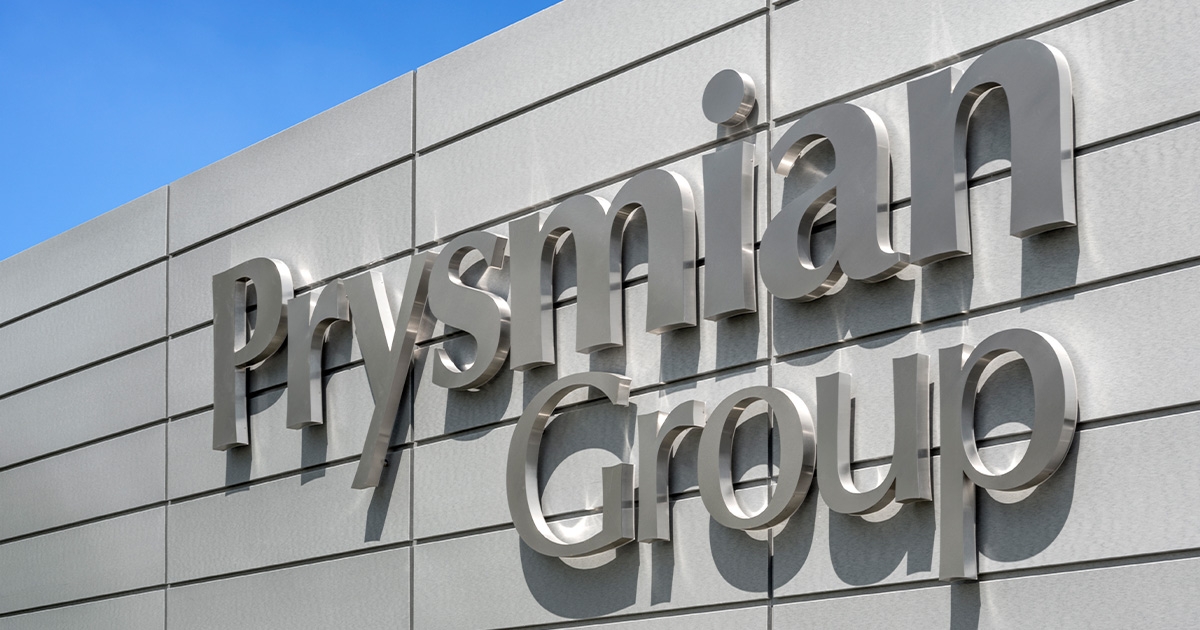 All Time Record Quarter for Prysmian Group