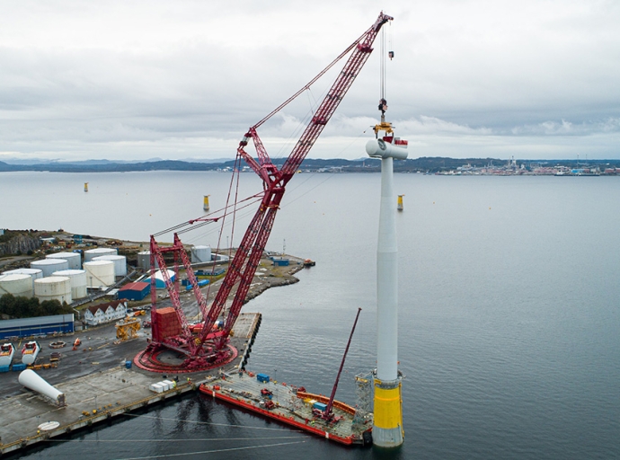 Assembling the World’s Largest Floating Offshore Wind Farm 