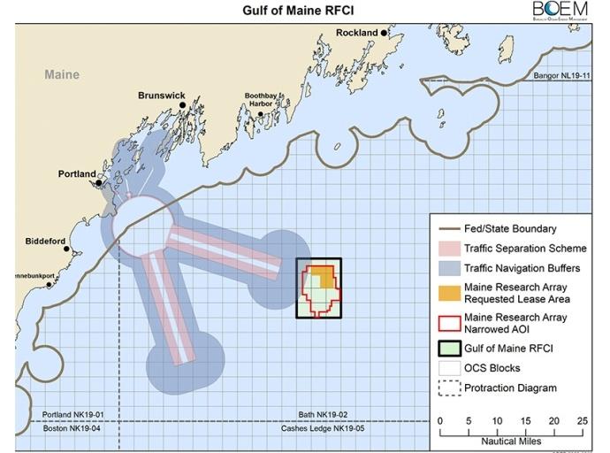 BOEM Announces Determination of No Competitive Interest for Gulf of Maine Research Lease Application