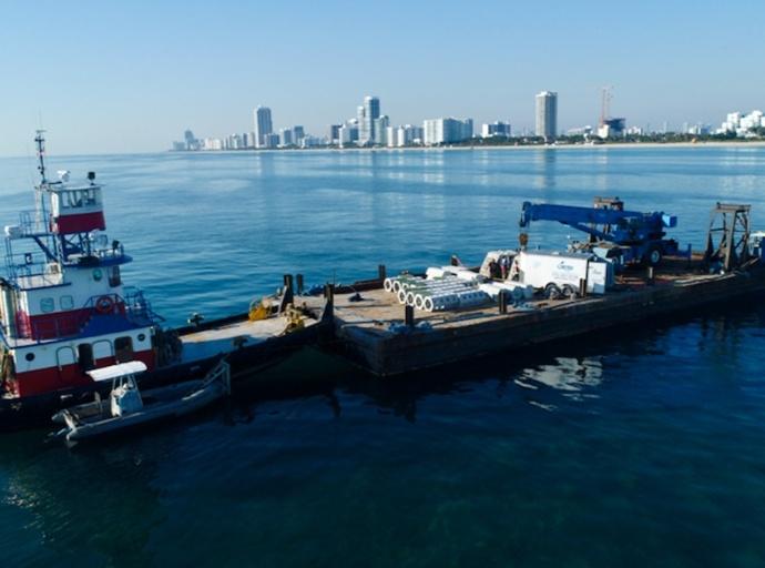 University of Miami Researchers Submerge Hybrid Reef Structure off Miami Beach