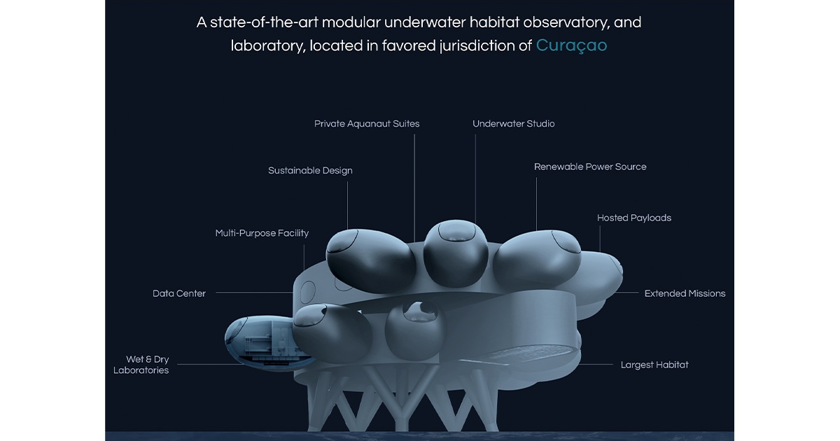 NOAA and Proteus Ocean Group to Explore the Uses of Underwater Space Station