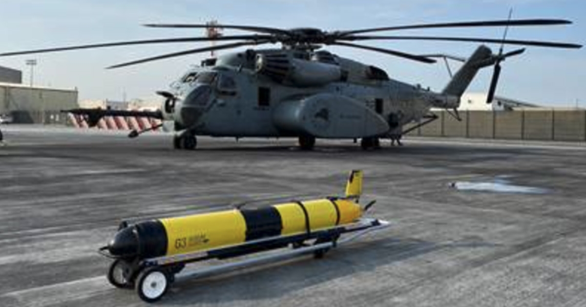 Teledyne Slocum Glider Successfully Deployed from a U.S. Navy Helicopter