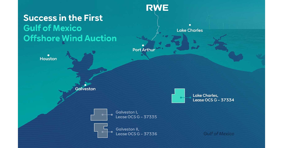 RWE Secures Leasing Area in Gulf of Mexico’s Offshore Wind Lease Auction
