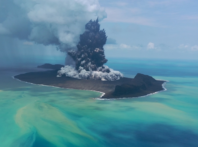 Hunga Volcano Eruption Triggered the Fastest Underwater Flows Ever Recorded