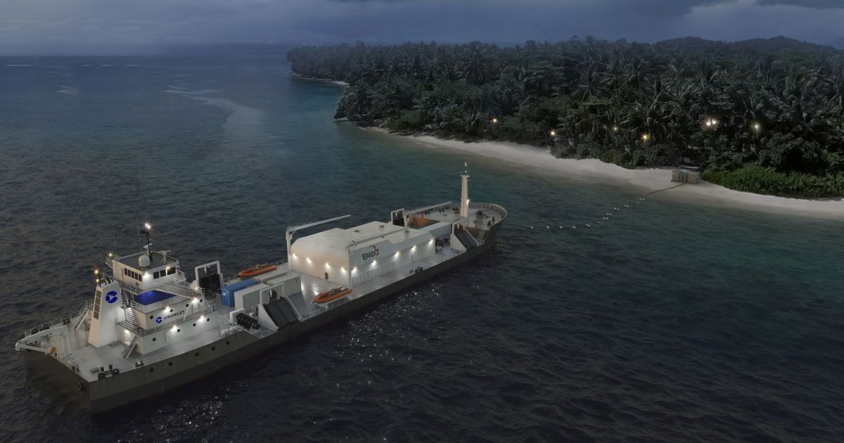Crowley and BWXT Debut Nuclear Power Generation Vessel Concept