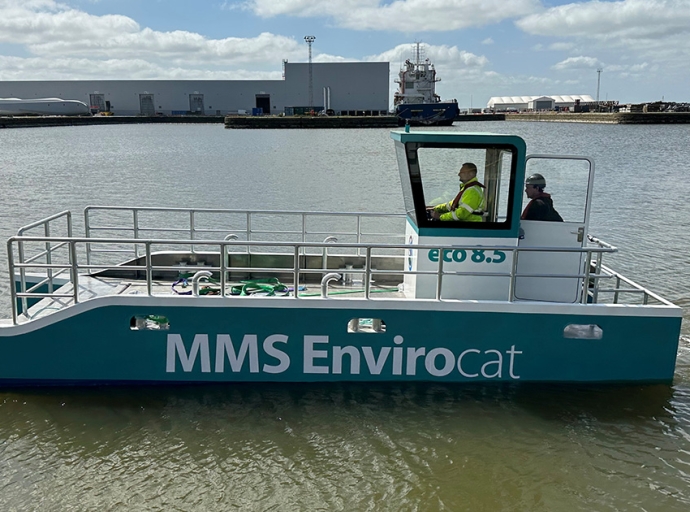 MMS Workboats Unveils a Cutting-Edge Plastic and Debris Collection Vessel