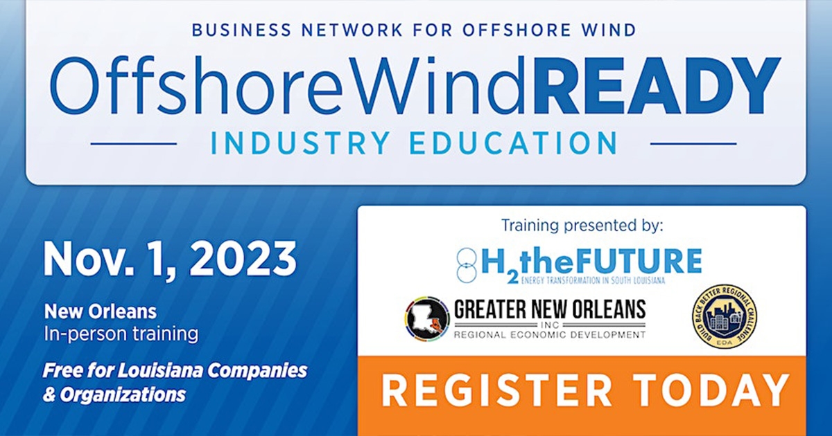 Louisiana Organizations to Offer Free Offshore Wind Training