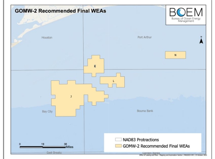 BOEM Designates Four Wind Energy Areas in Gulf of Mexico