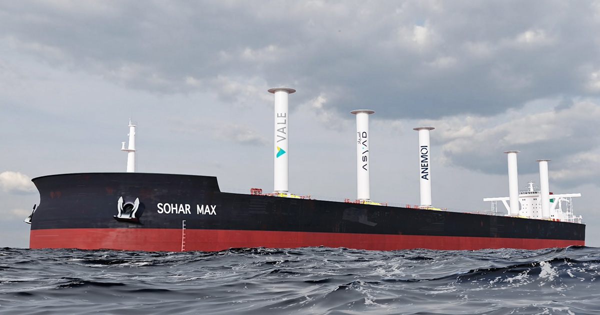 Vale Adopts Wind Power on World’s Largest Ore Carrier