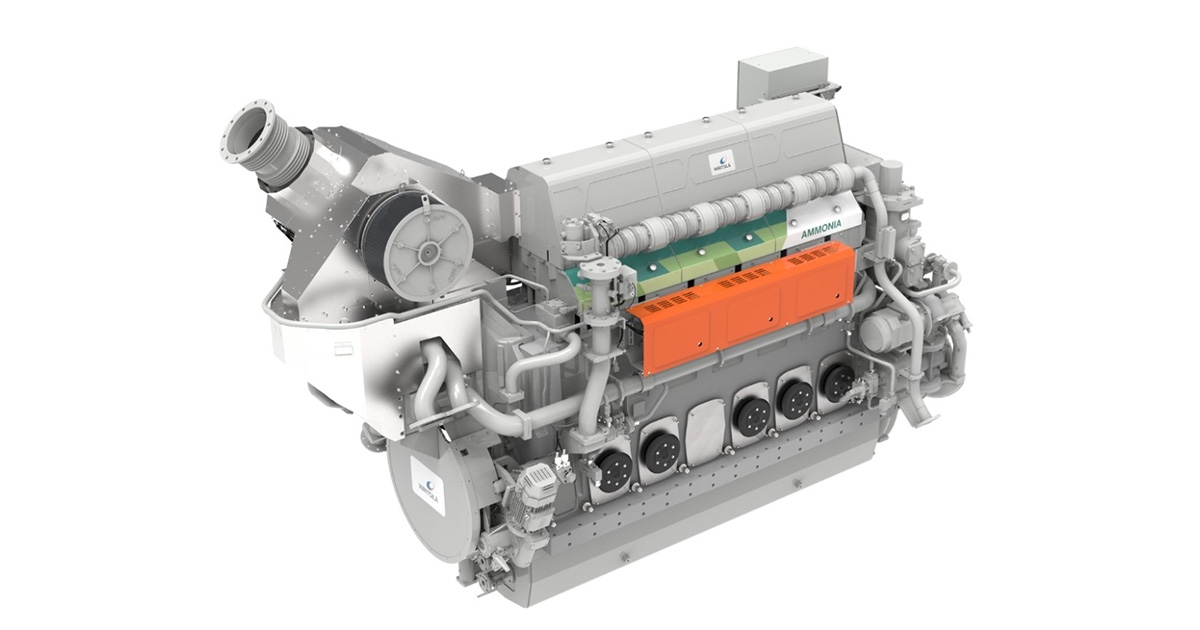Wärtsilä Launches World-First 4-Stroke Engine-Based Ammonia Solution