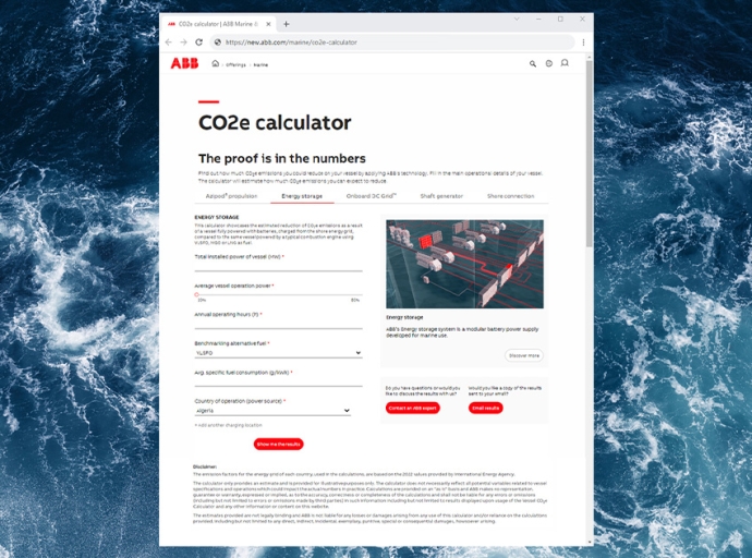 ABB Introduces CO2e Calculator for Enhanced Transparency on Emissions in Vessel Operations
