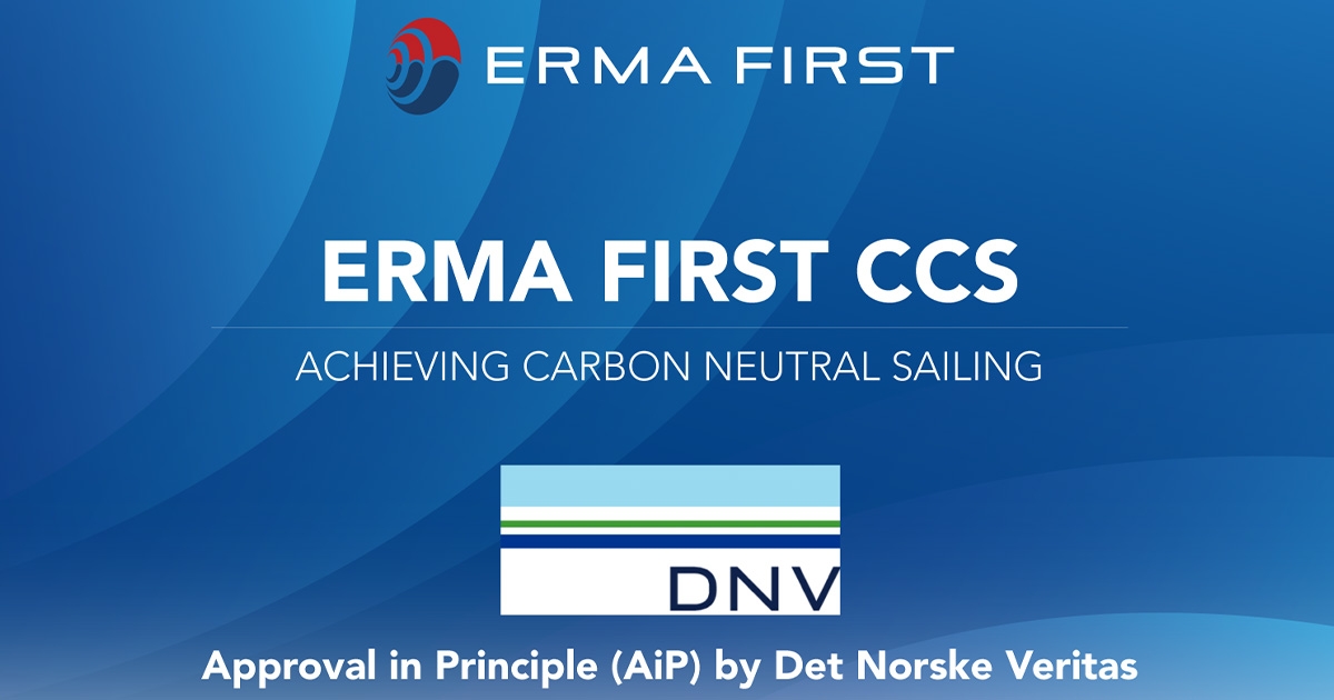ERMA FIRST Awarded Approval in Principle from DNV for Onboard Carbon Capture System