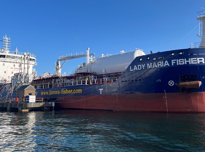 James Fisher Christens its Latest LNG Dual-Fuel 6,000 dwt Chemical Tanker