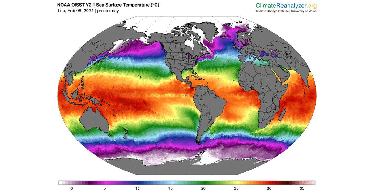 Ocean Temperatures Reaches New Highs