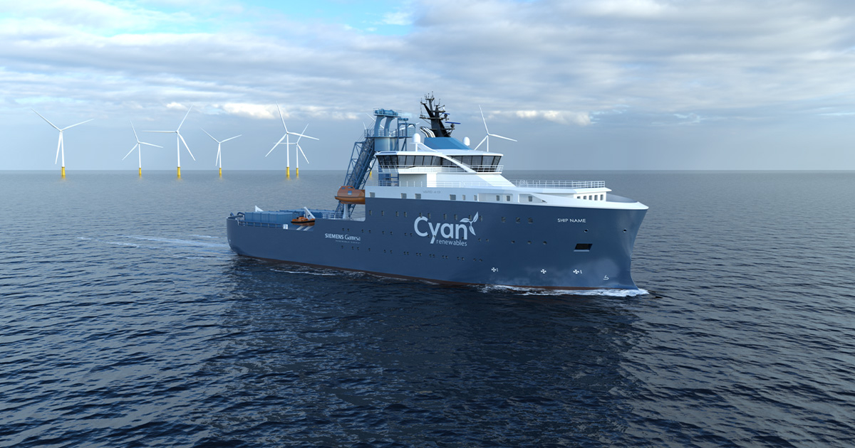 VARD Appointed to Design and Build First SOV for Cyan Renewables
