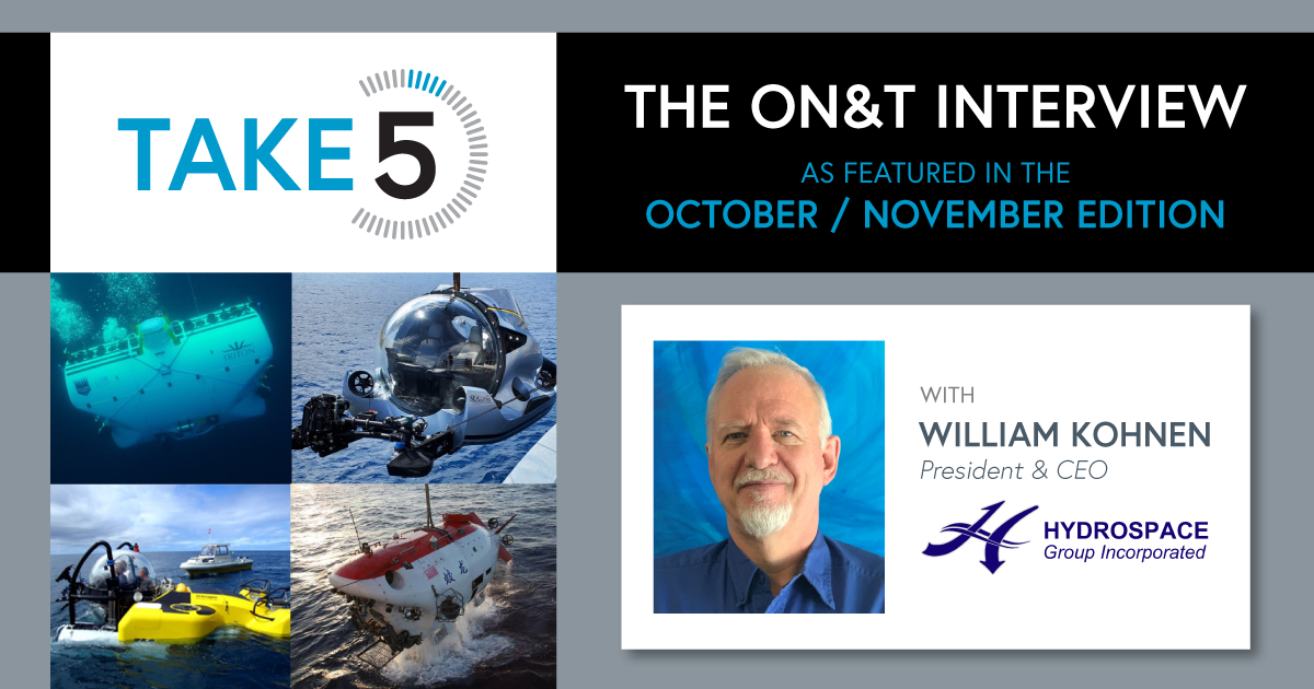 TAKE 5: The ON&T Interview with William Kohnen