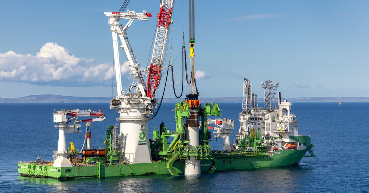 DEME’s Vessel Orion Completes Offshore Foundation Installation Project