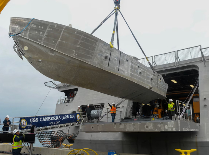 US Navy Announces First Mine Countermeasures Mission Package Embarked on USS Canberra
