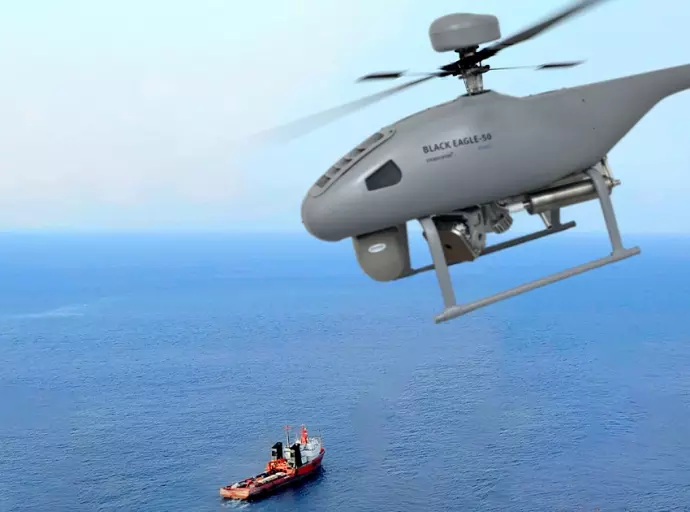 Steadicopter and BIRD Aerosystems Unveils the BlackEagle 50H for use in Maritime Intelligence Missions