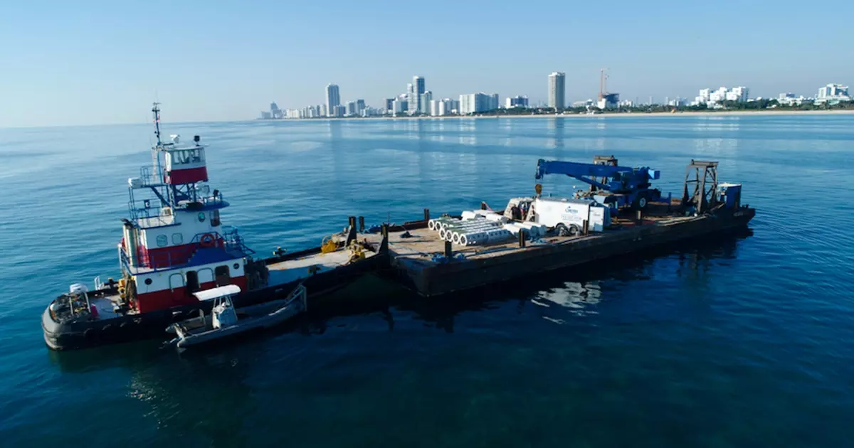 University of Miami Researchers Submerge Hybrid Reef Structure off Miami Beach