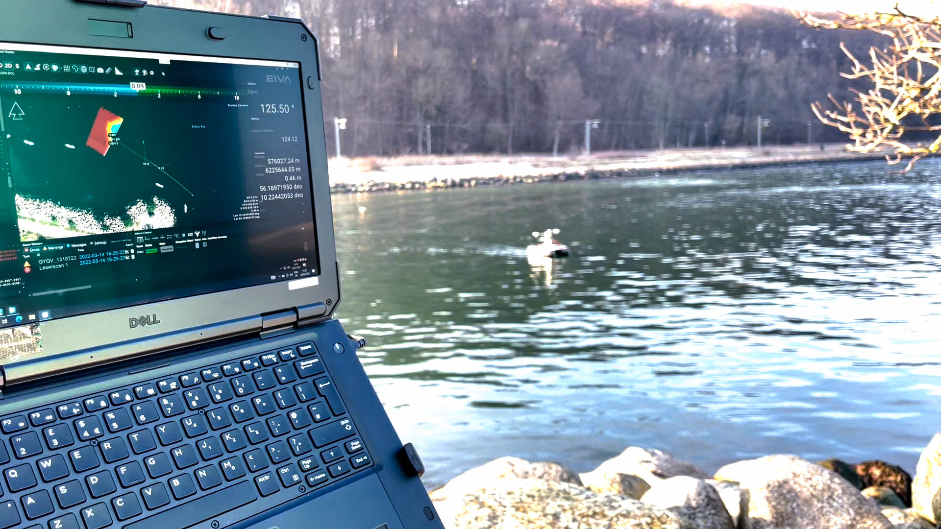 2 NaviSuite Kuda Autopilot lake and laptop credit EIVA