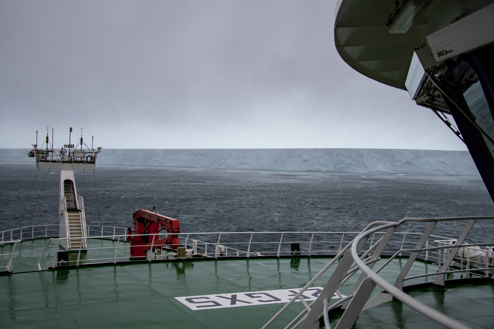2 A view of the A76a iceberg from onboard the RRS Discovery