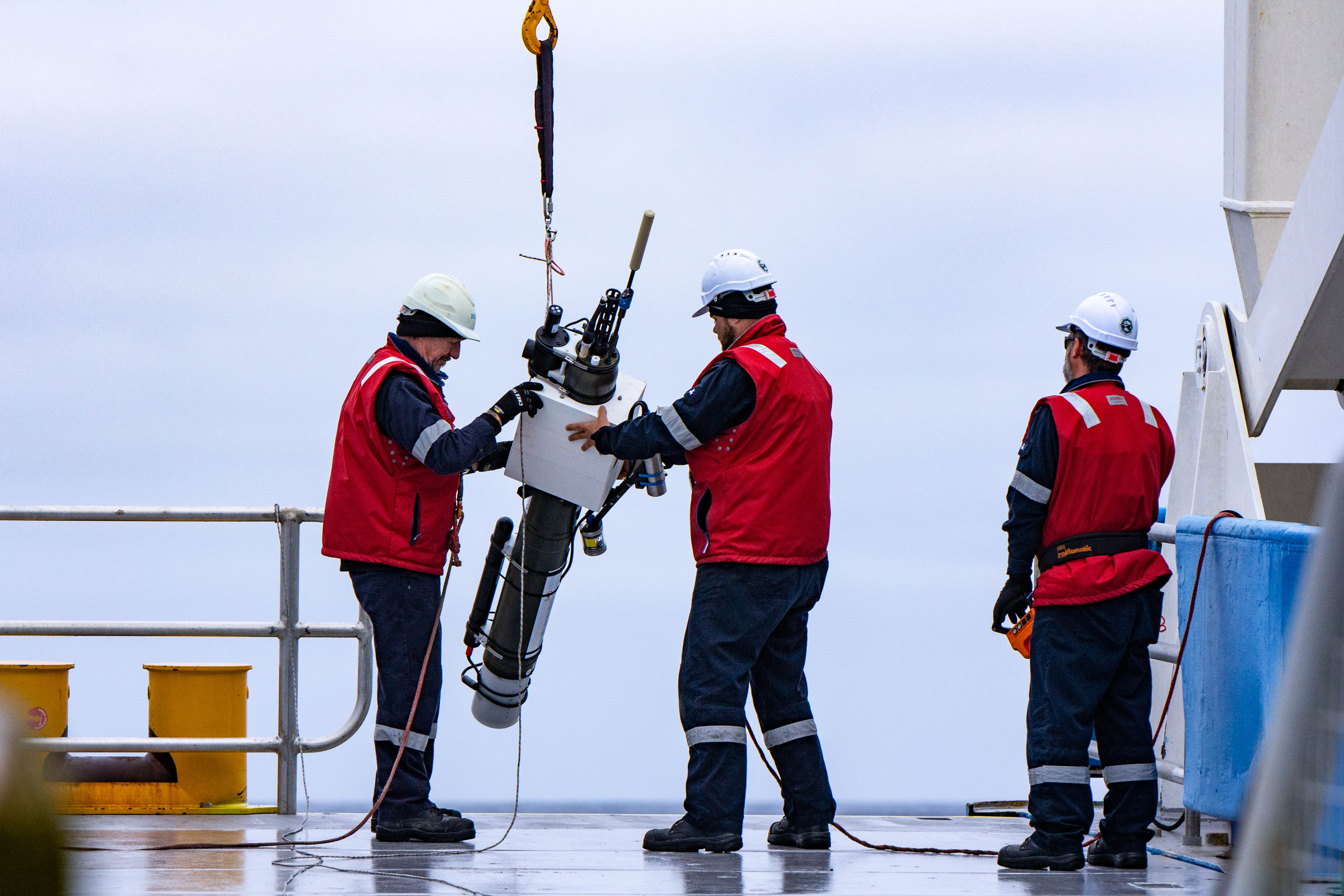 3 BGC Argo float released from RV Investigator Dec 2020 and retrieved Nov 2023 Photo Jakob Weis