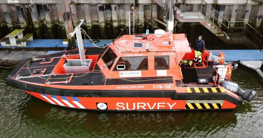 Subsea Europe Services’ integrated Hydrographic Survey System (iHSS) combined with the rapid mobilization survey catamaran of Subsea Europe Services’ partner ProMarine is a highly mobile, all-in-one solution designed to simplify and optimise the collection of hydrographic marine data to the new IHO S-44 Exclusive Order standards. Credit: Subsea Europe Services GmbH