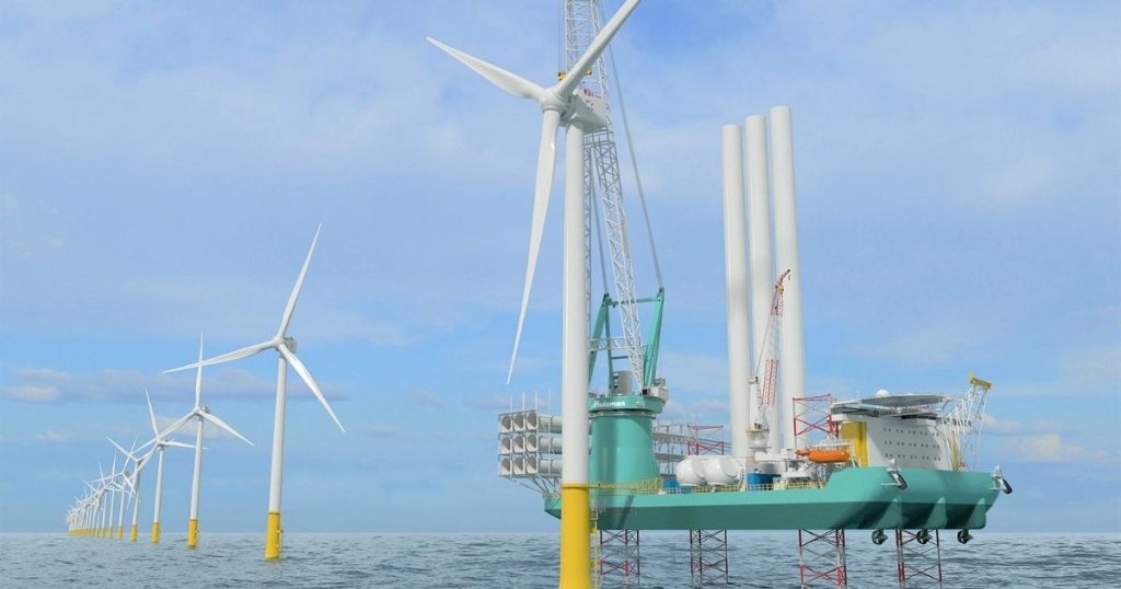 installing multiple sets of next-generation wind turbines