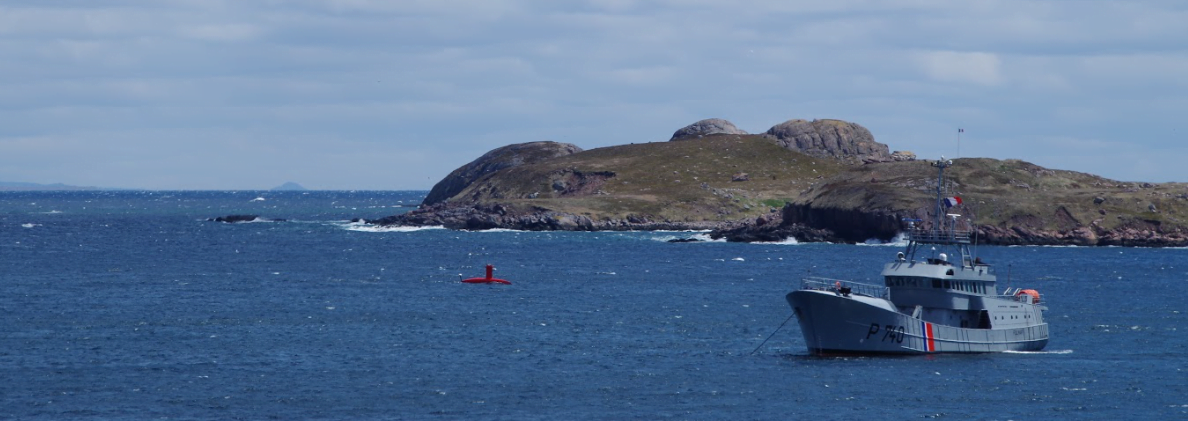 3 DriX and The Fulmar Patrol boat during the research campaign credit Operation Ravenel
