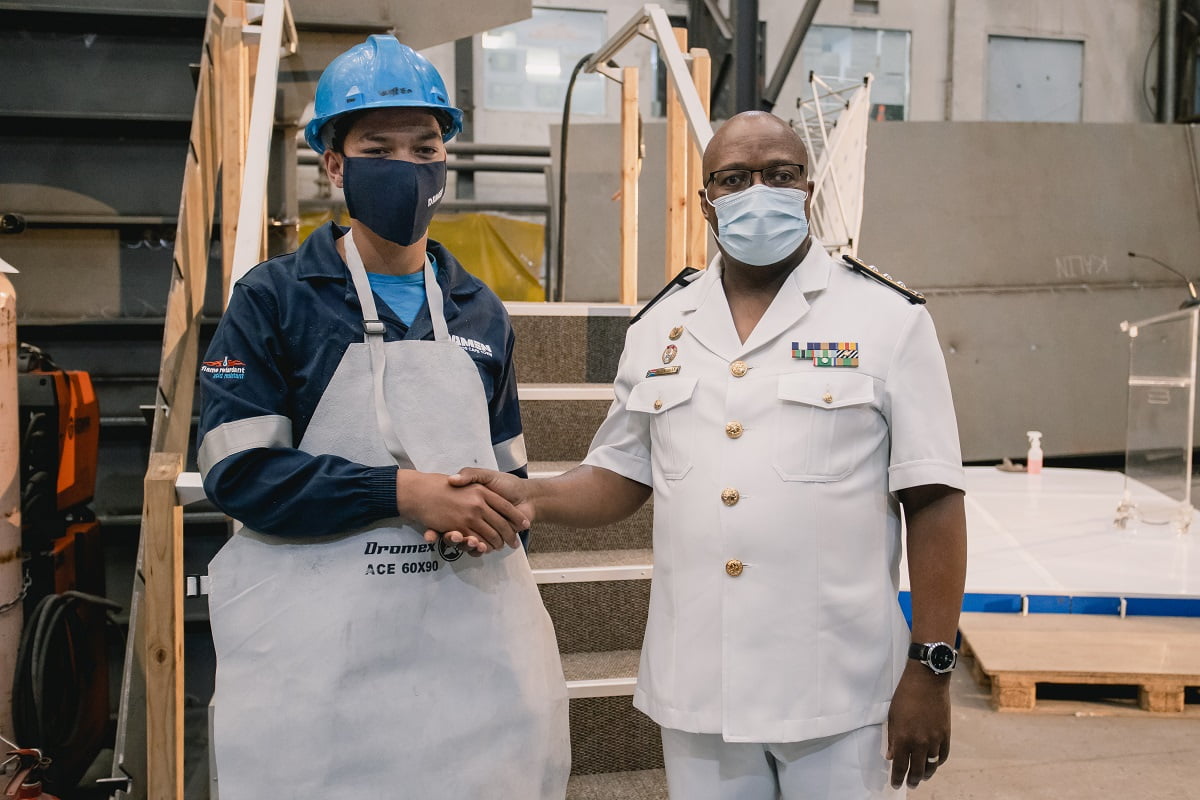 4 Keel laying for third South African Navy Vessel MMIPV 5