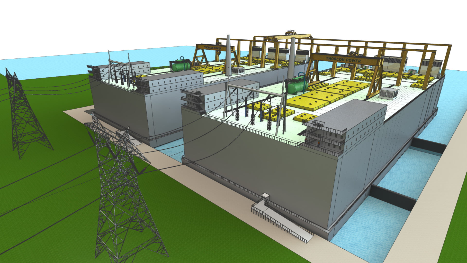 2 Rendition of Two ThorCon 500 MW MSR 