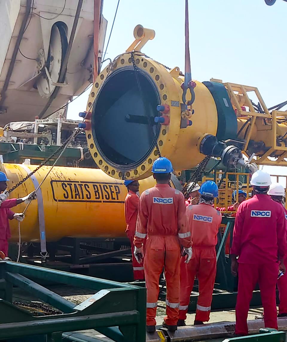 2 STATS Group deploying a 48in SureTap BISEP on behal of NPCC