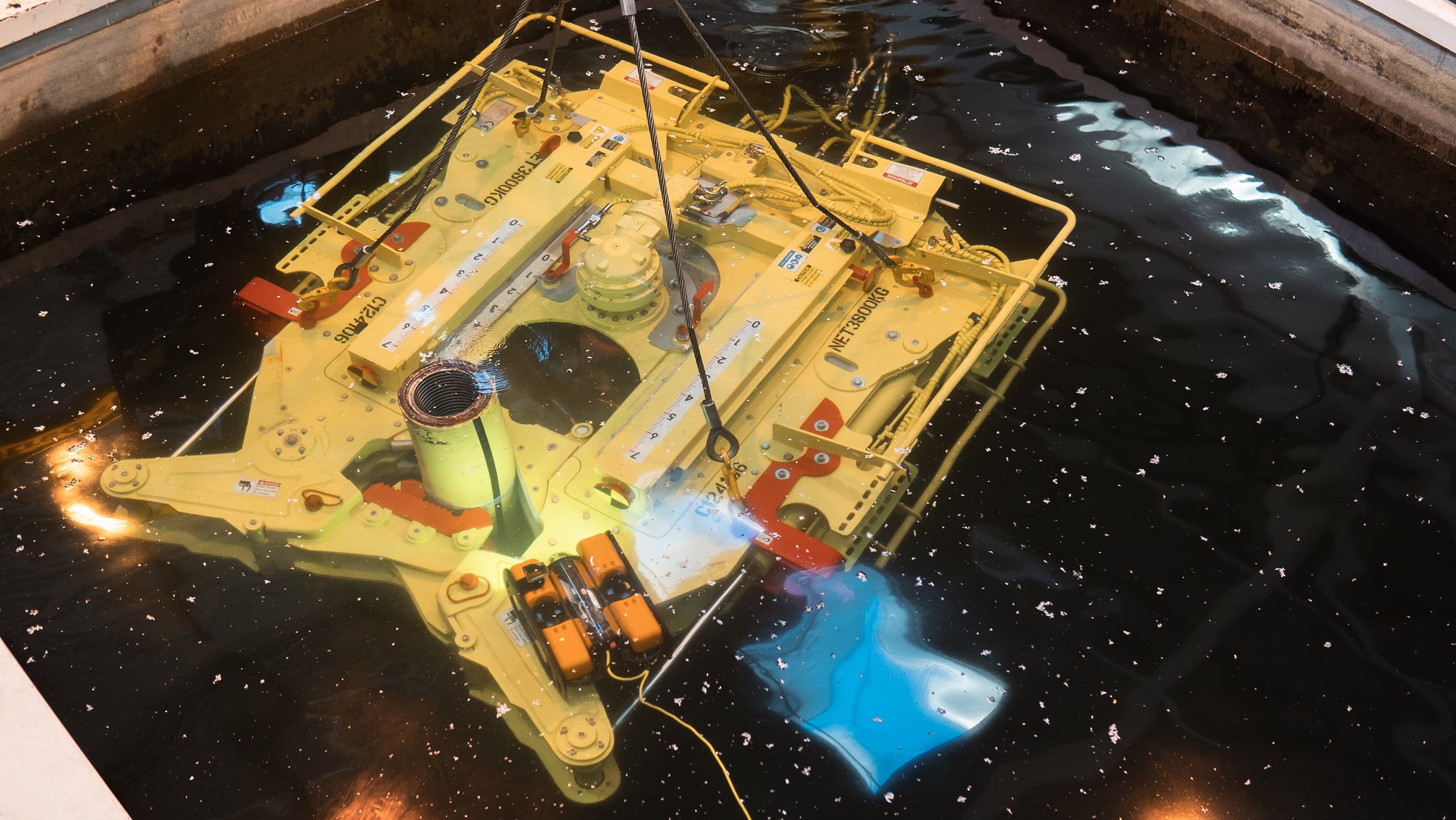 2 Decom Engineerings C1 Chop Saw during cutting demo at the National Decommissioning Centre Aberdeenshire