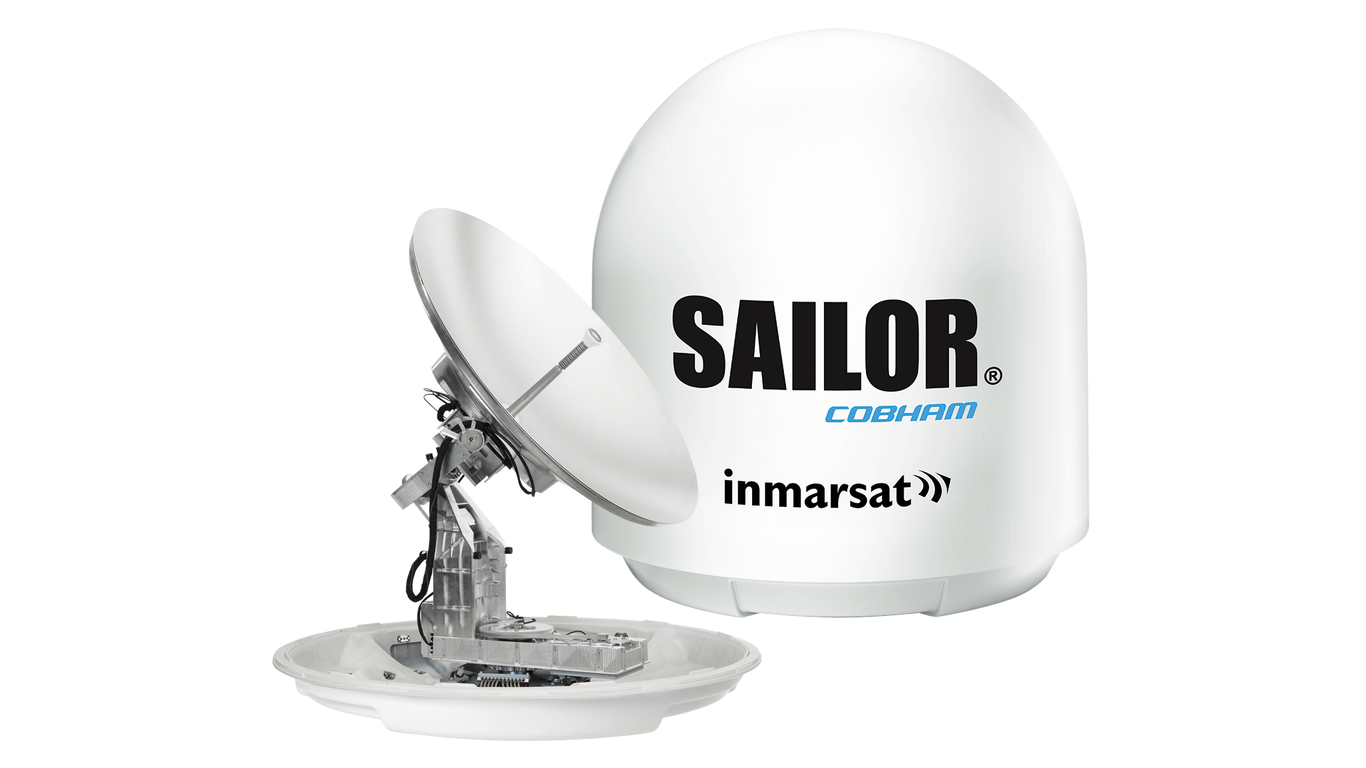 2 SAILOR 1000 XTR Ka antenna and radome