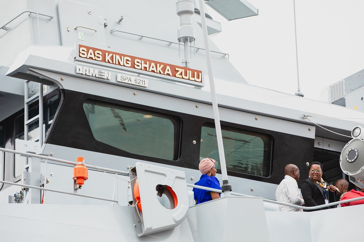 2 South African Navy Naming Ceremony of 2nd Multi Mission Inshore Patrol Vessel 2