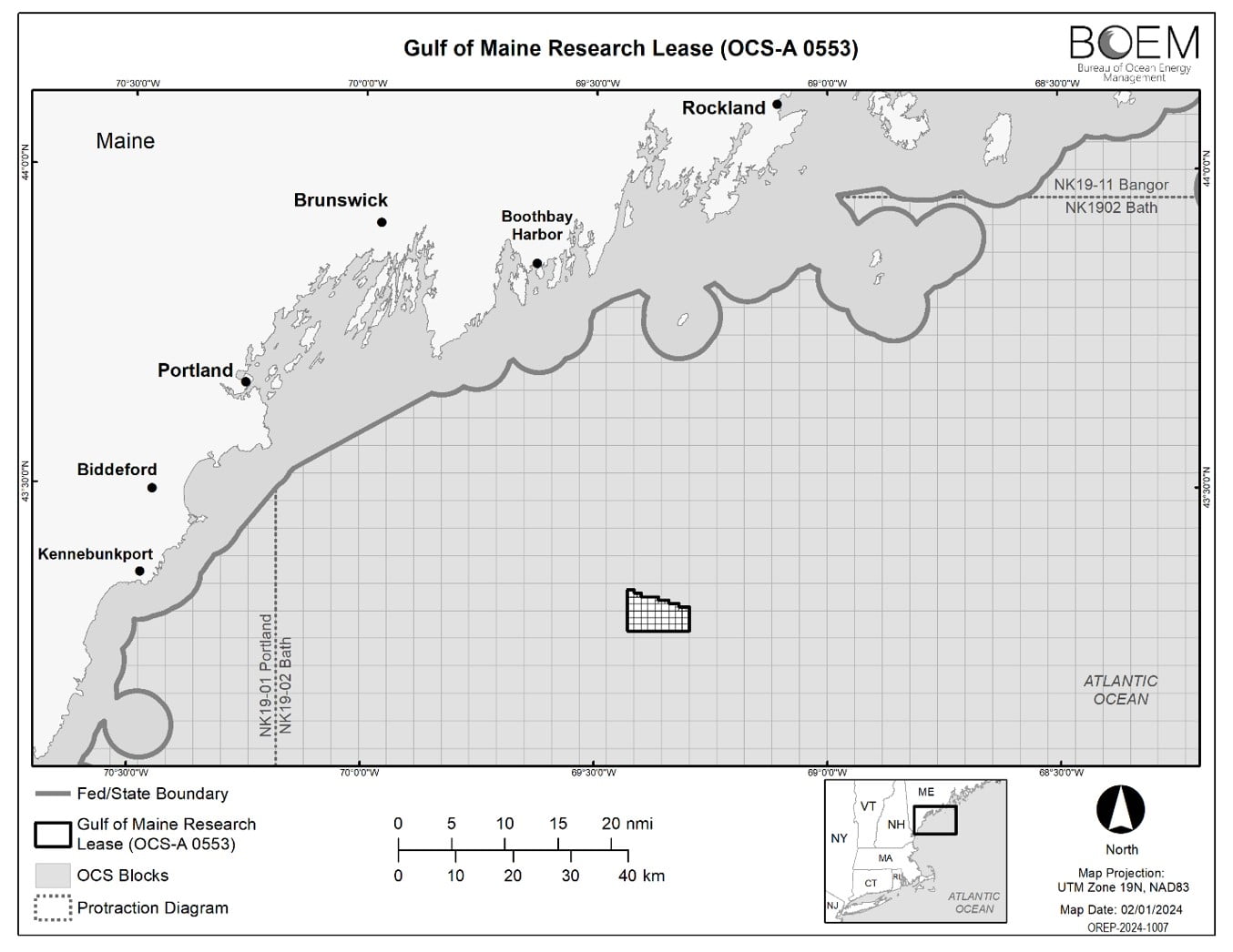 BOEM Issues First Floating Offshore Wind Energy Research Lease To Maine ...