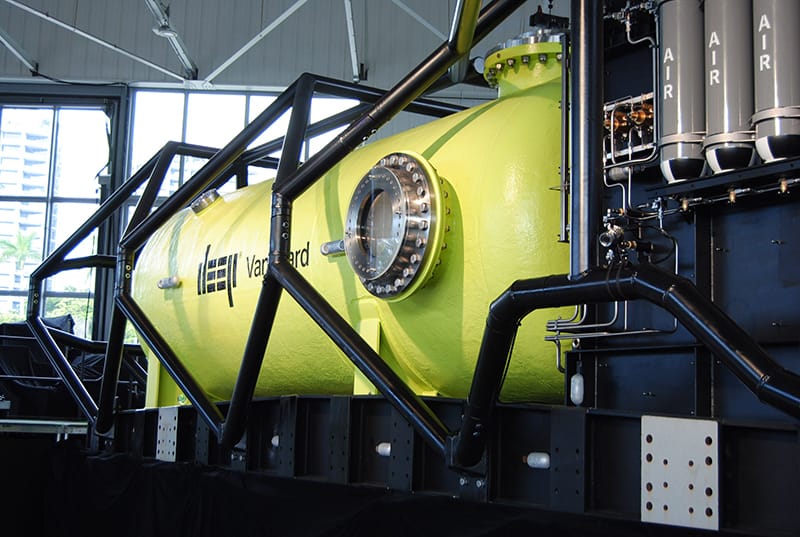 The outside of Vanguard at the Miami unveiling.