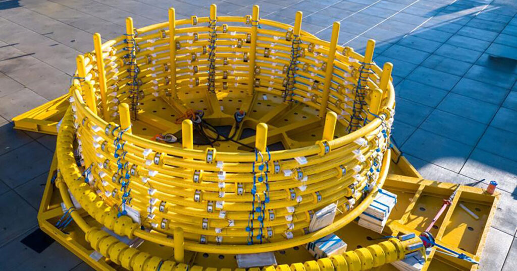 Insulated carbon fiber PA12 (CF/PA12) TCP production jumpers.