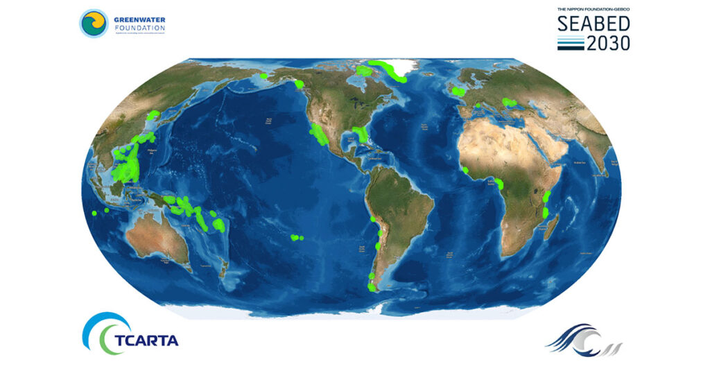 TCarta Satellite Derived Bathymetry contributed by Greenwater Foundation and Caladan Oceanic to Seabed 2030 in 2024–25.