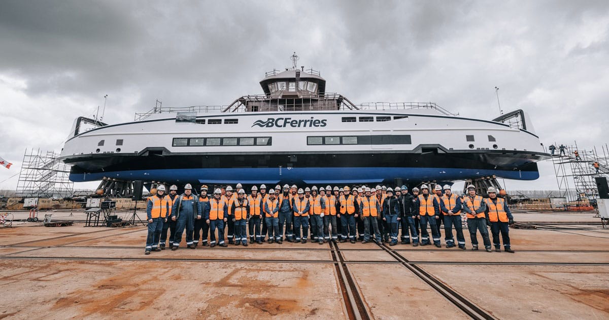 Ceremony at Damen Shipyards Galati in Romania