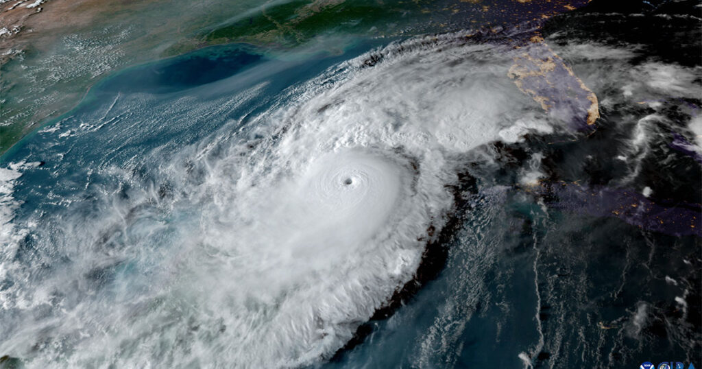 Image of Hurricane Milton from NOAA's GOES-16 satellite on Oct. 8, 2024.