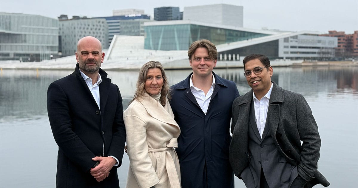 Left to right: Jon Spencer, Director & VP, Head of Global Marketing Solutions and Partnerships, TradeWinds; Sidsel Norvik, Director, Nor-Shipping; Odin Aadland, Head of Partnerships and Business Development, Nor-Shipping; Pranjal Borkotoky, Director – Content Marketing and Global Events, TradeWinds/DN Media Group.