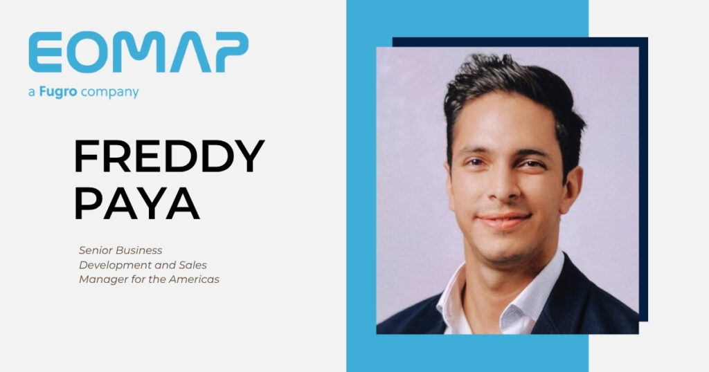 Freddy Paya, EOMAP’s new Senior Business & Development Manager for the Americas.